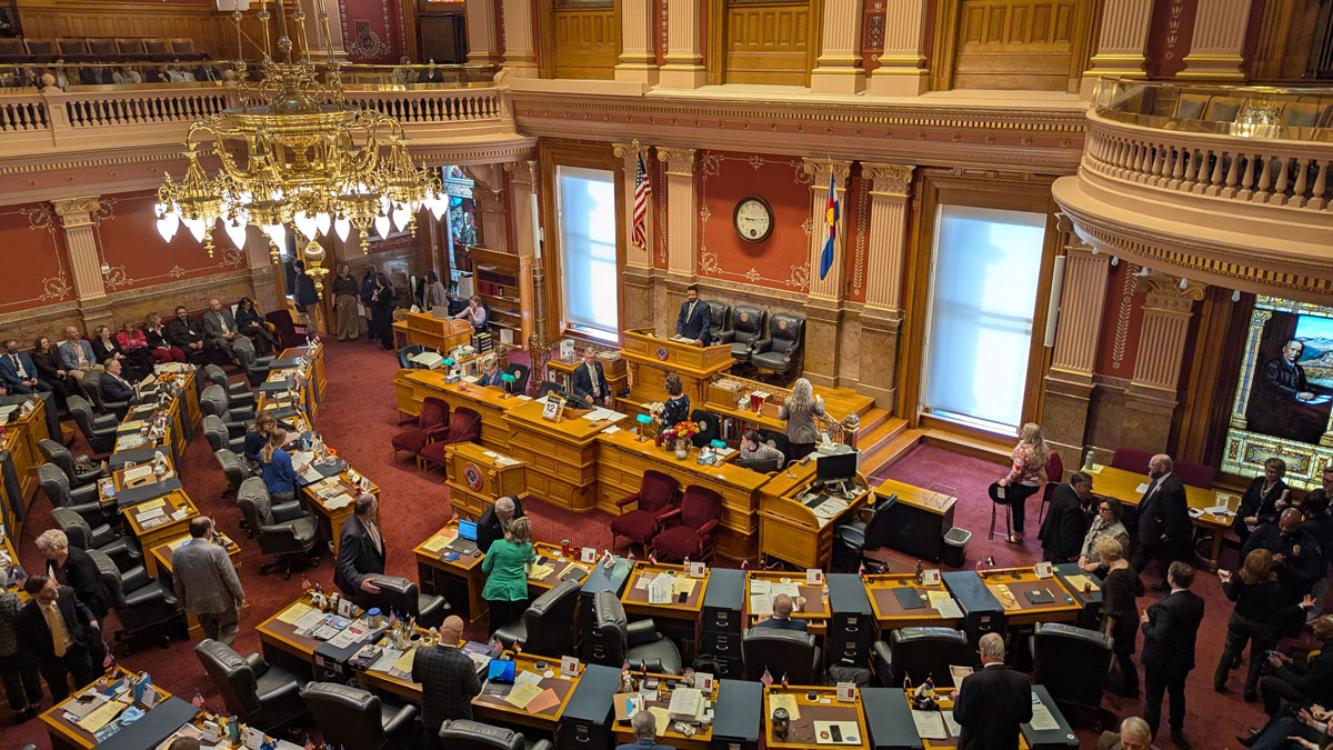 ColoradoAssembly Image of Colorado general assembly at the State Capitol in Denver.